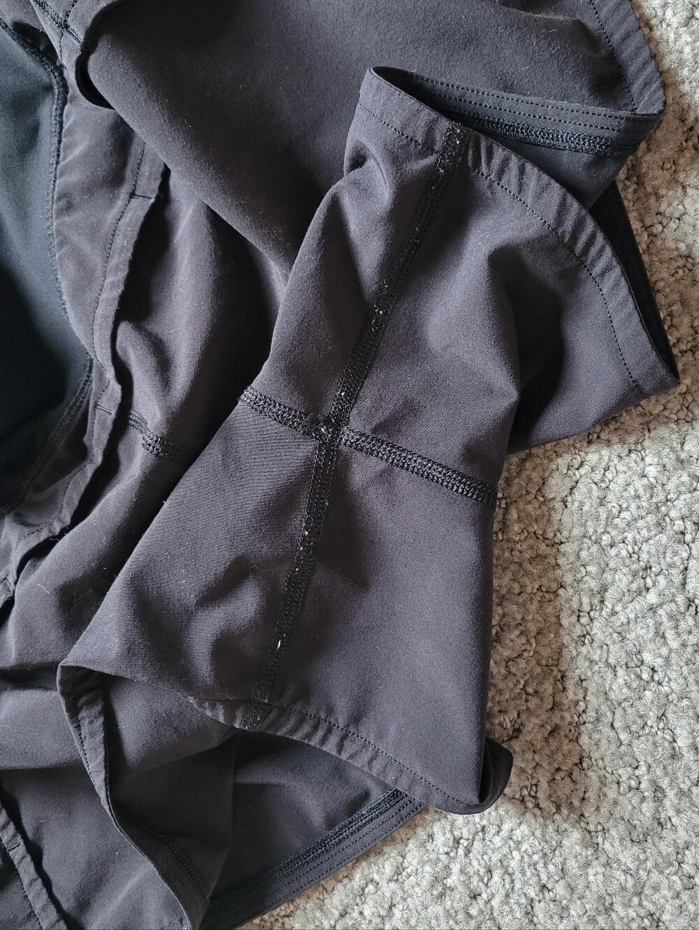 Lululemon Speed Up Low Rise Running Shorts Black Grey XS/Small